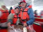 Helena&Anderson prontos para comemorar. Olha que mistura: whiskey 12 anos com gelo de 30 mil anos